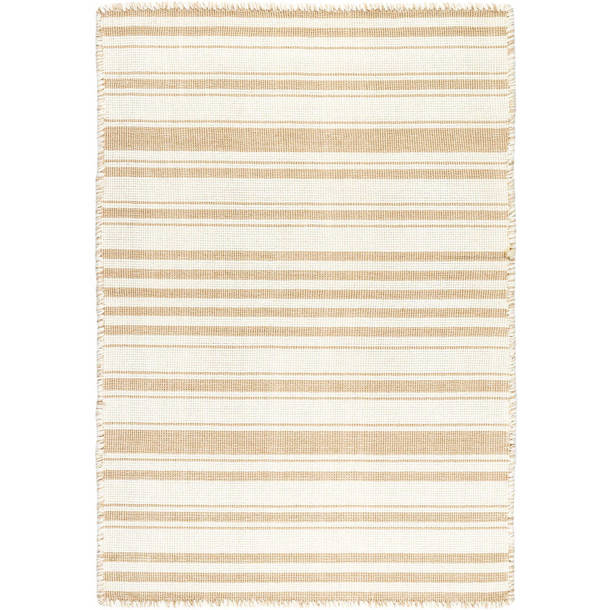Dash and Albert Rugs Mark D. Sikes Harwich Geometric Handmade Braided Cotton Tan / Ivory Area